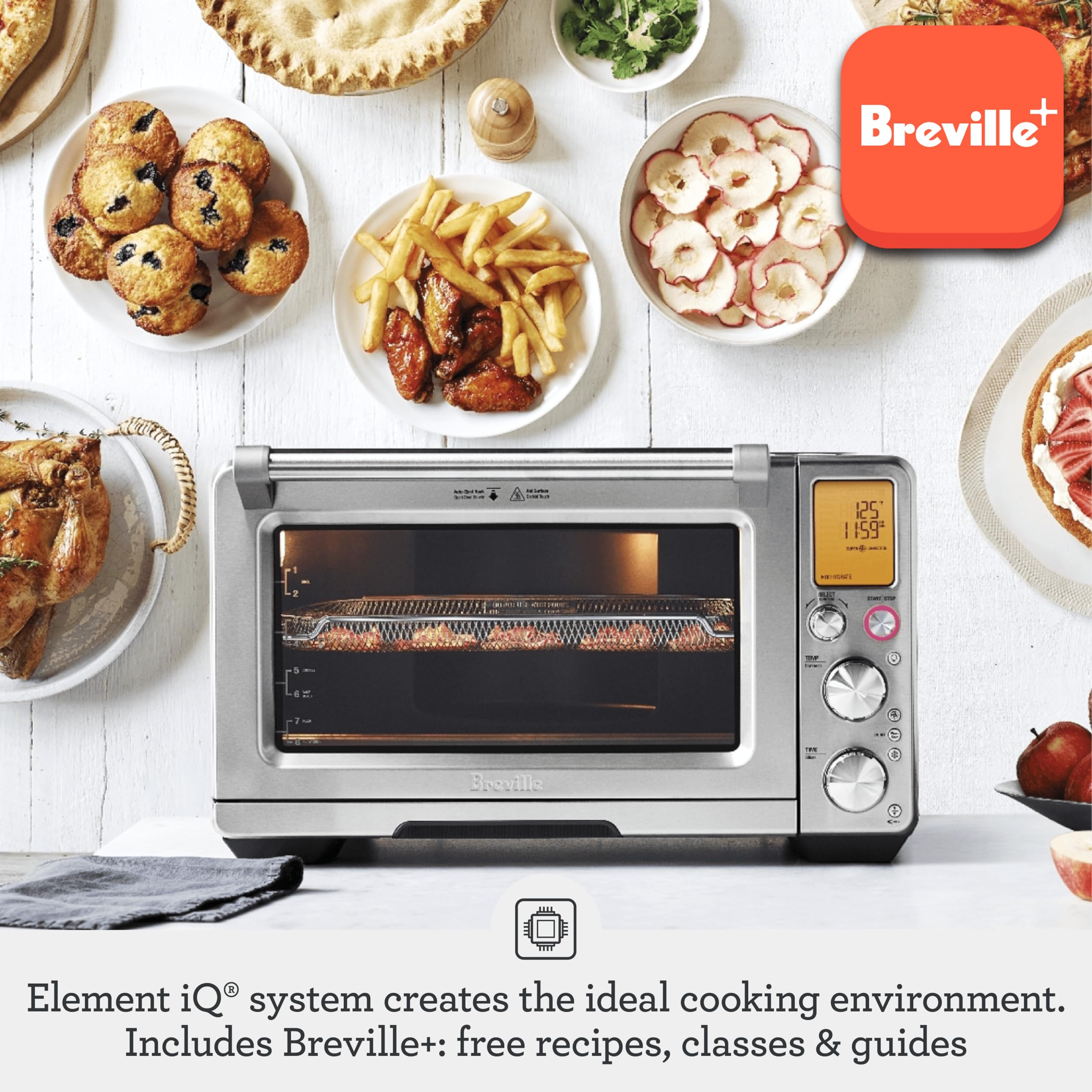 Breville BOV900BSS Smart Oven Air Fryer Pro, Brushed Stainless Steel
